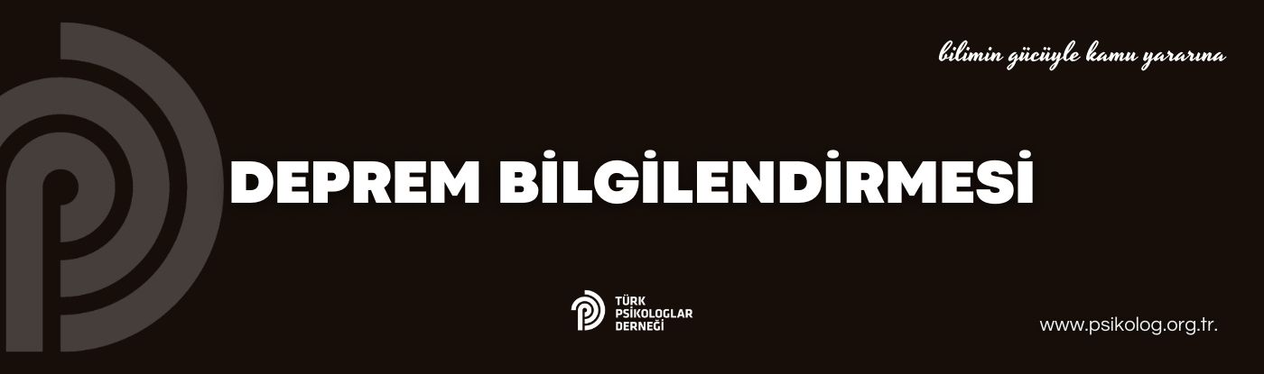 DEPREM BİLGİLENDİRMESİ
