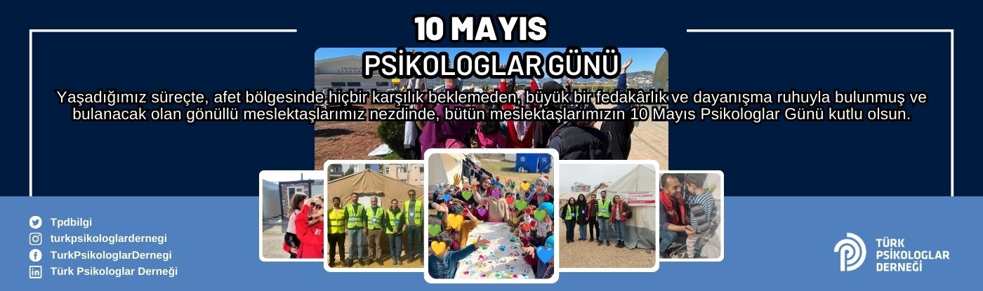 10 Mayıs Psikologlar Günümüz Kutlu Olsun